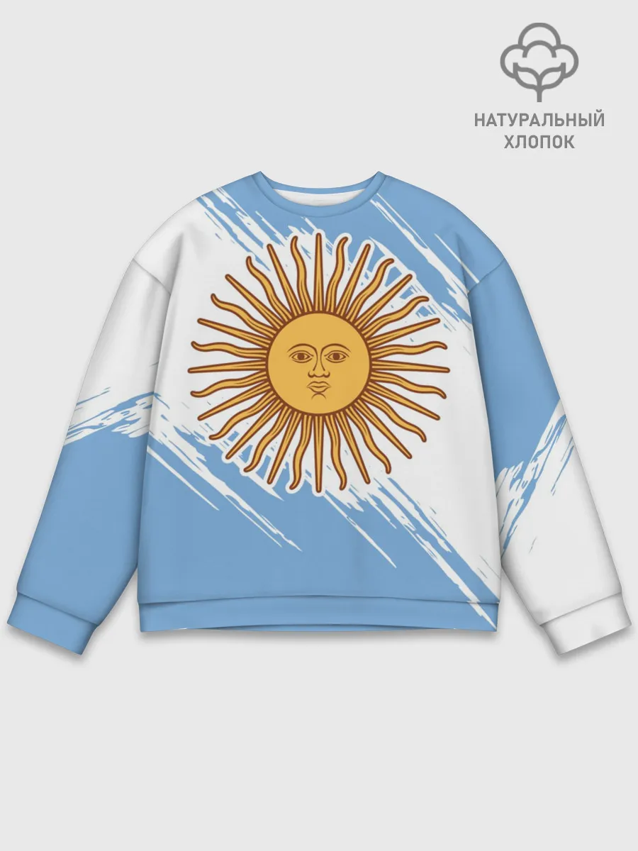 Мужской свитшот базовый / Аргентина