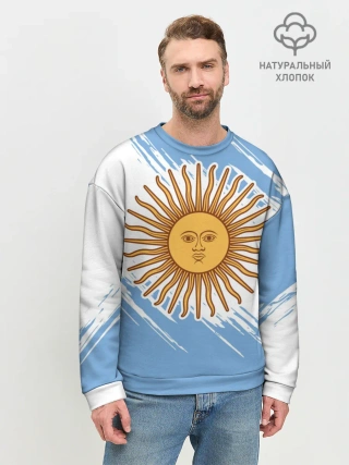 Мужской свитшот базовый / Аргентина