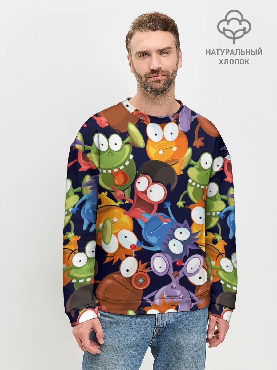Мужской свитшот базовый / Пучеглазые монстры