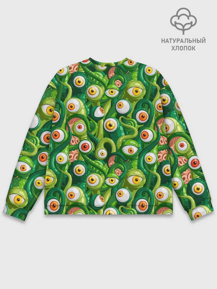 Мужской свитшот базовый / Щупальца с глазами