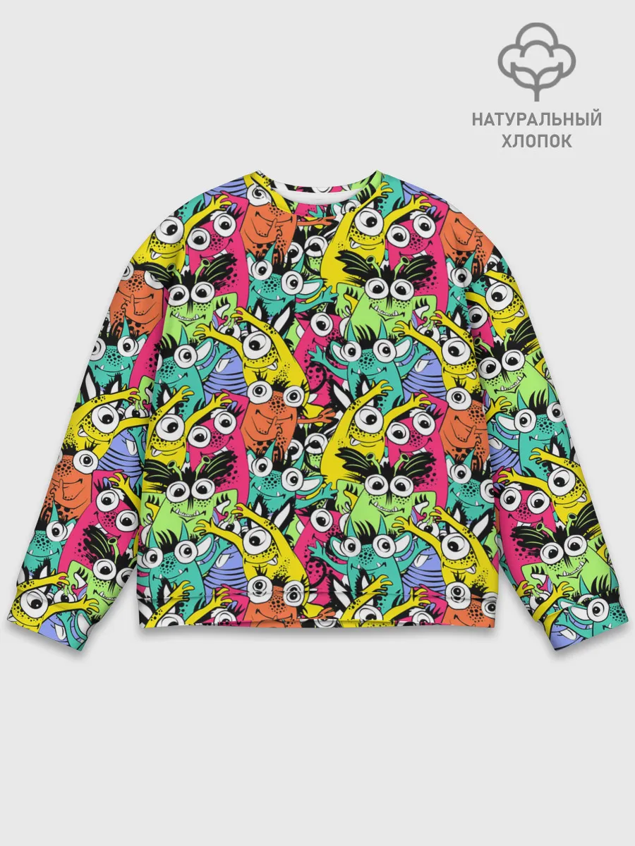 Мужской свитшот базовый / Весёлые монстры