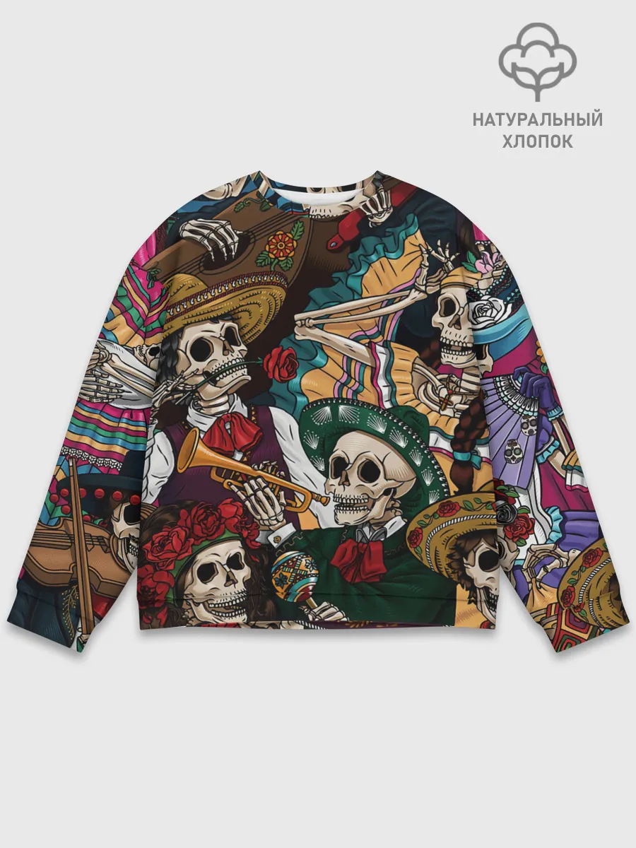 Мужской свитшот базовый / Мексиканская Вечеринка