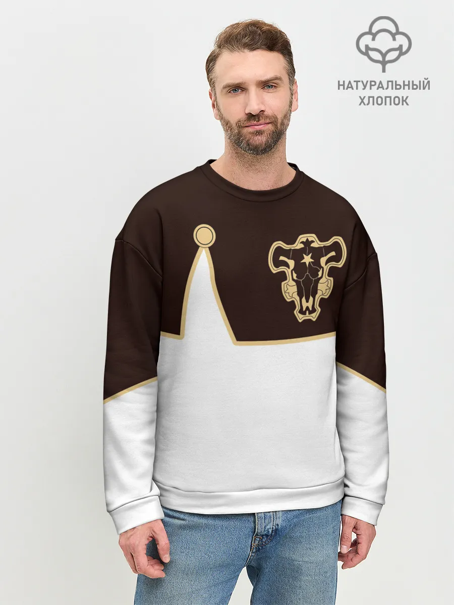 Мужской свитшот базовый / Мантия Чёрный Бык