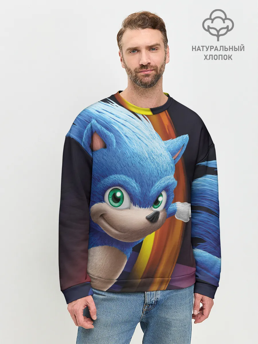 Мужской свитшот базовый / Sonic