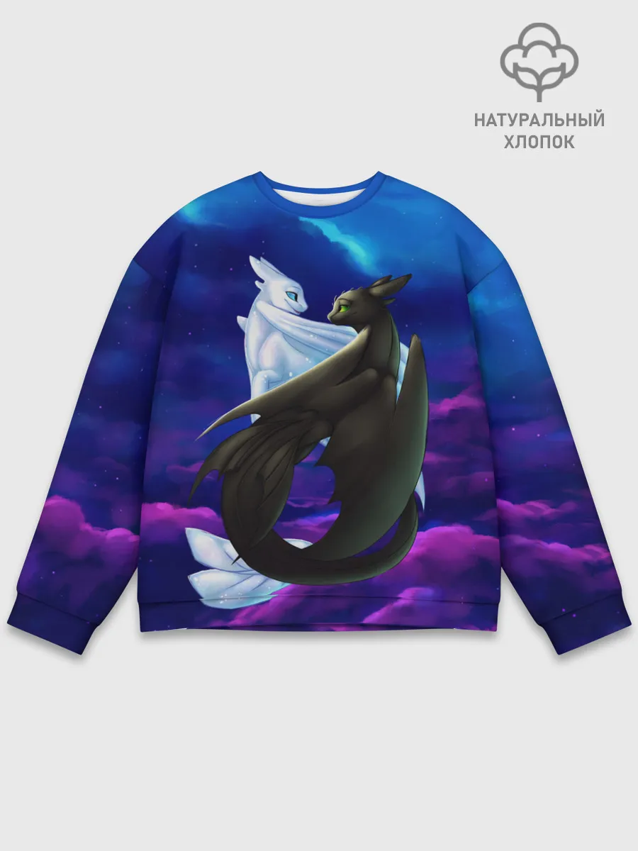 Мужской свитшот базовый / Как приручить дракона