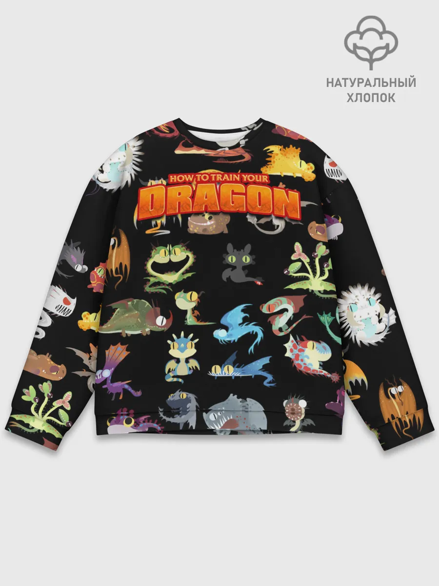 Мужской свитшот базовый / How to Train Your Dragon