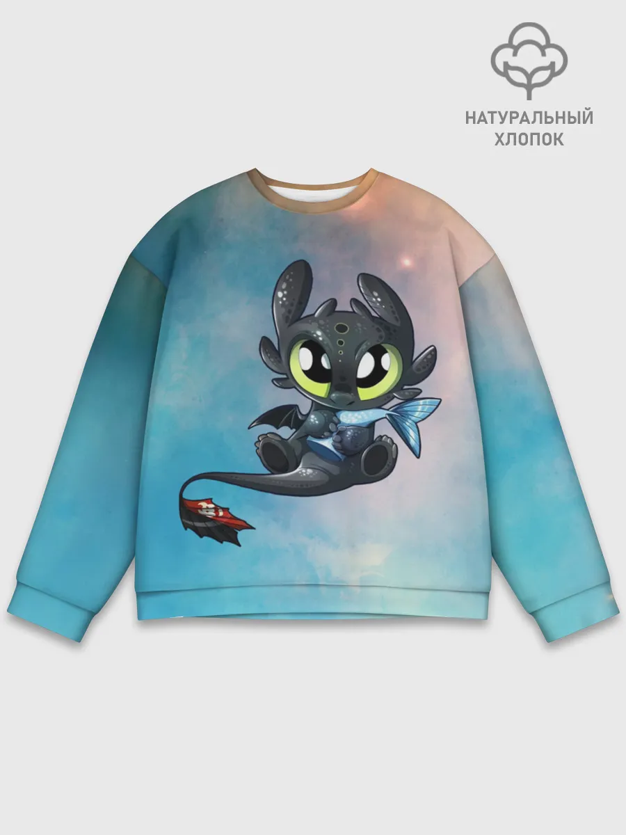 Мужской свитшот базовый / ночная фурия