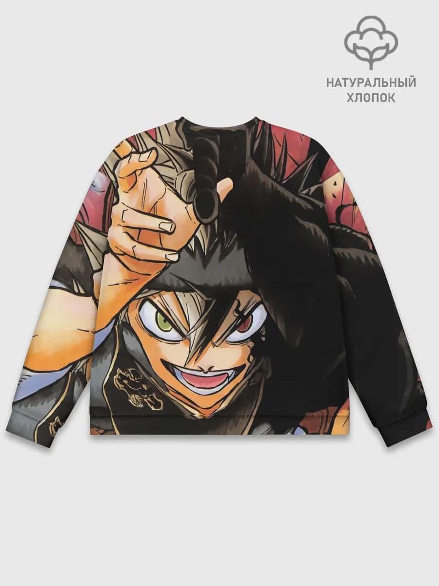 Мужской свитшот базовый / Красочный арт Асты