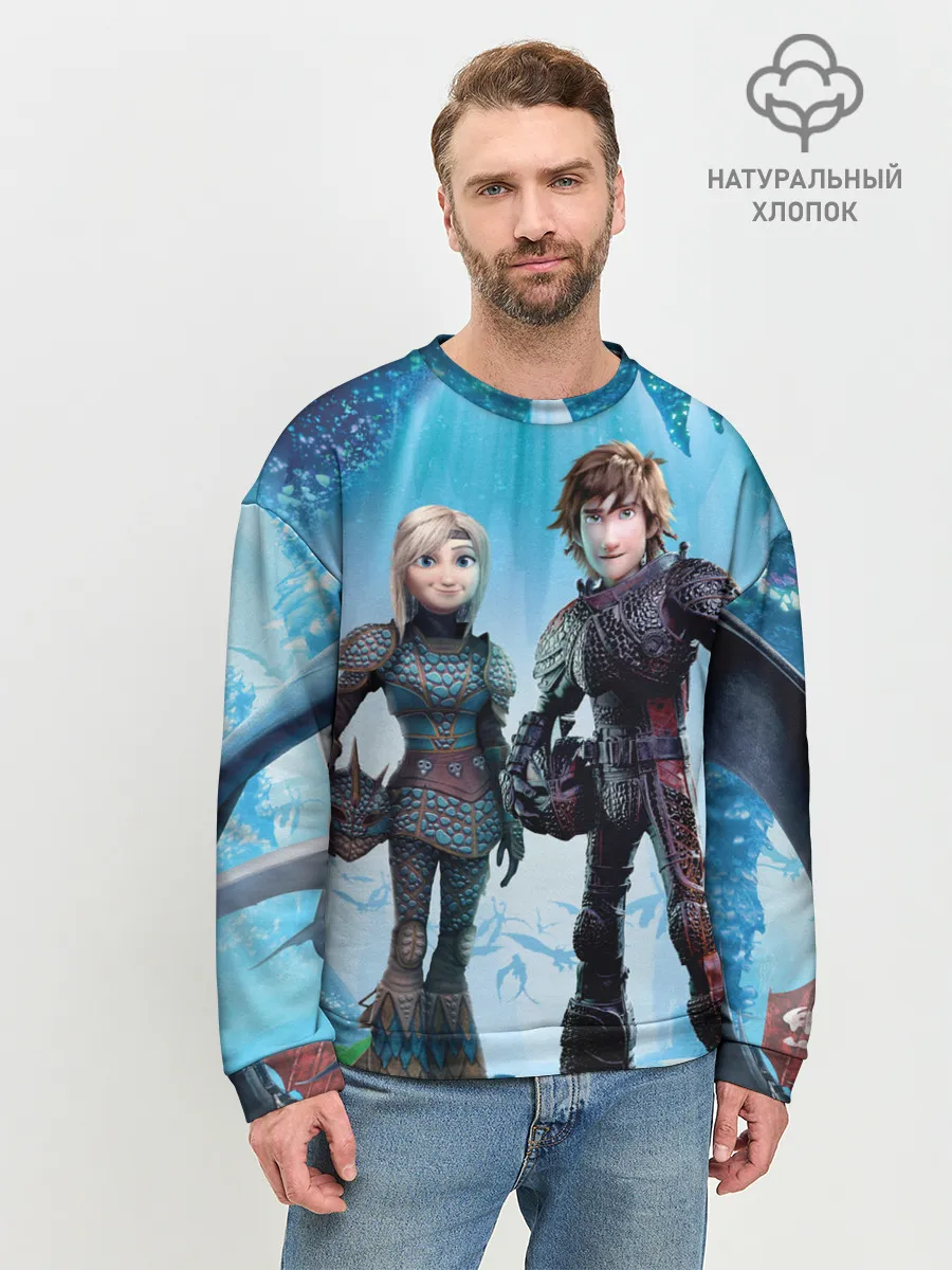 Мужской свитшот базовый / Как приручить дракона 3