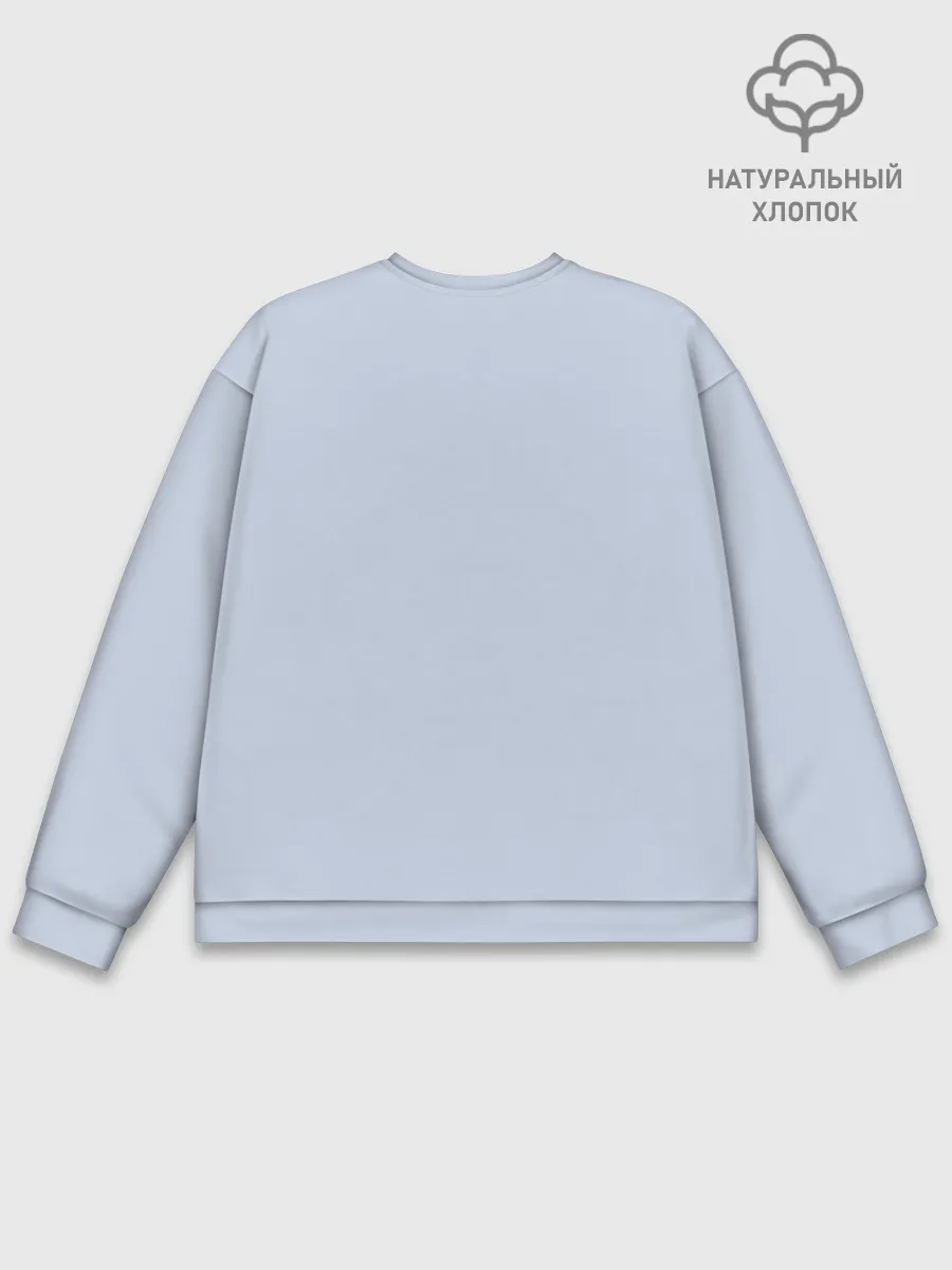 Мужской свитшот базовый / Безликий бог следит за Хаку