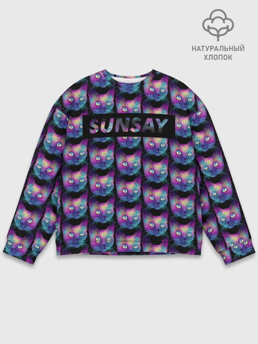 Мужской свитшот базовый / Cat Space