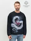 Мужской свитшот базовый / Нежность дракона и Тихиро