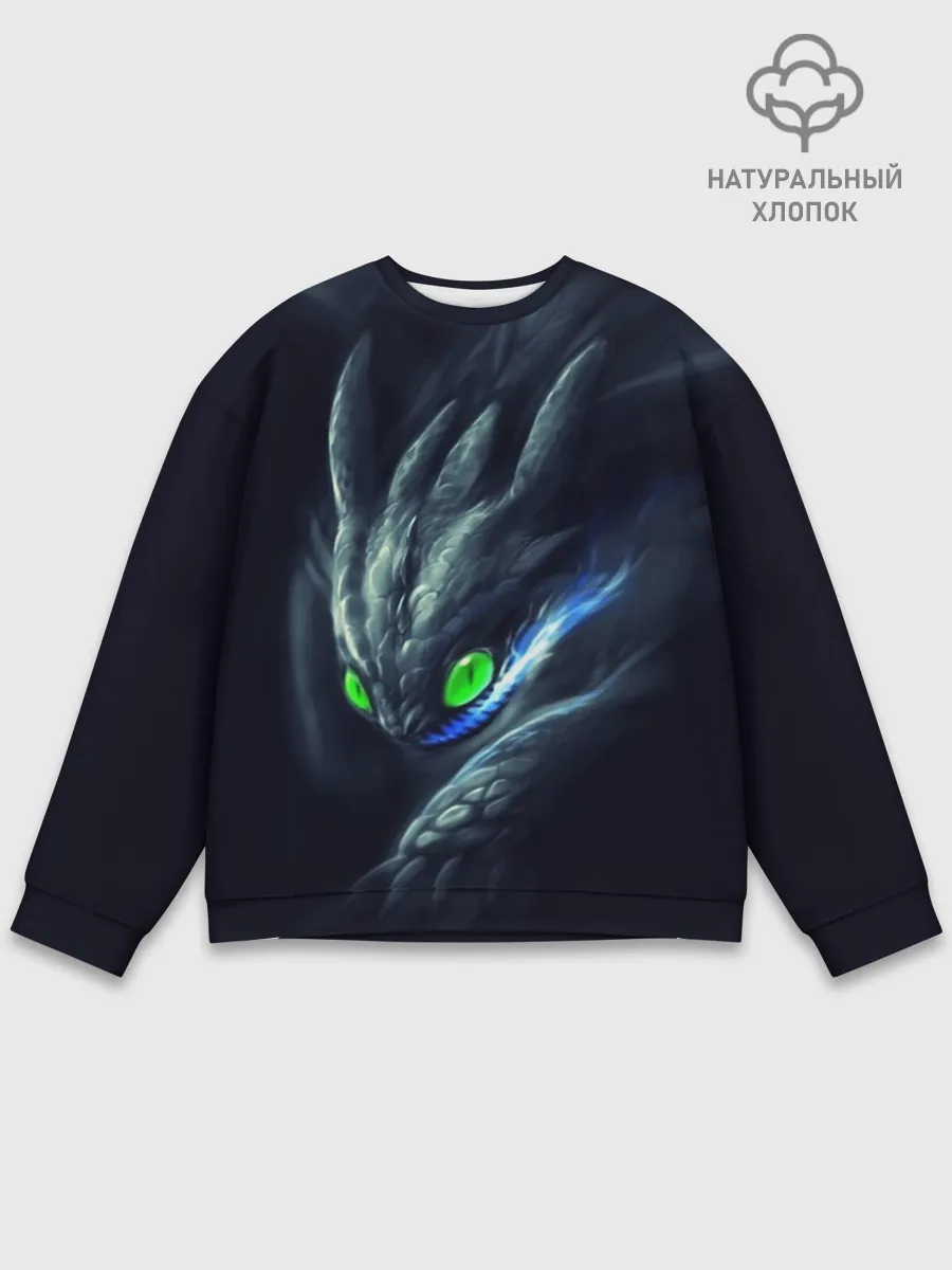 Мужской свитшот базовый / ночная фурия