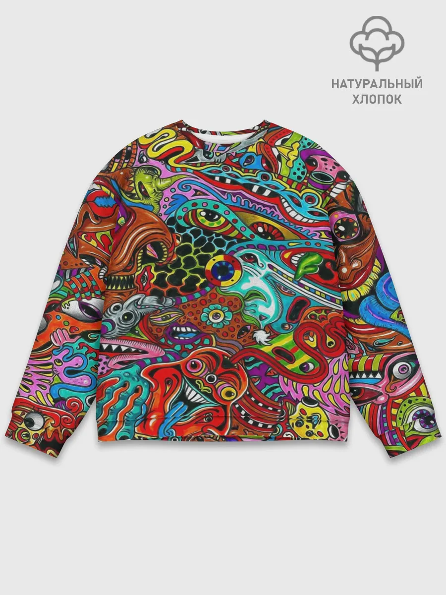 Мужской свитшот базовый / Психоделика