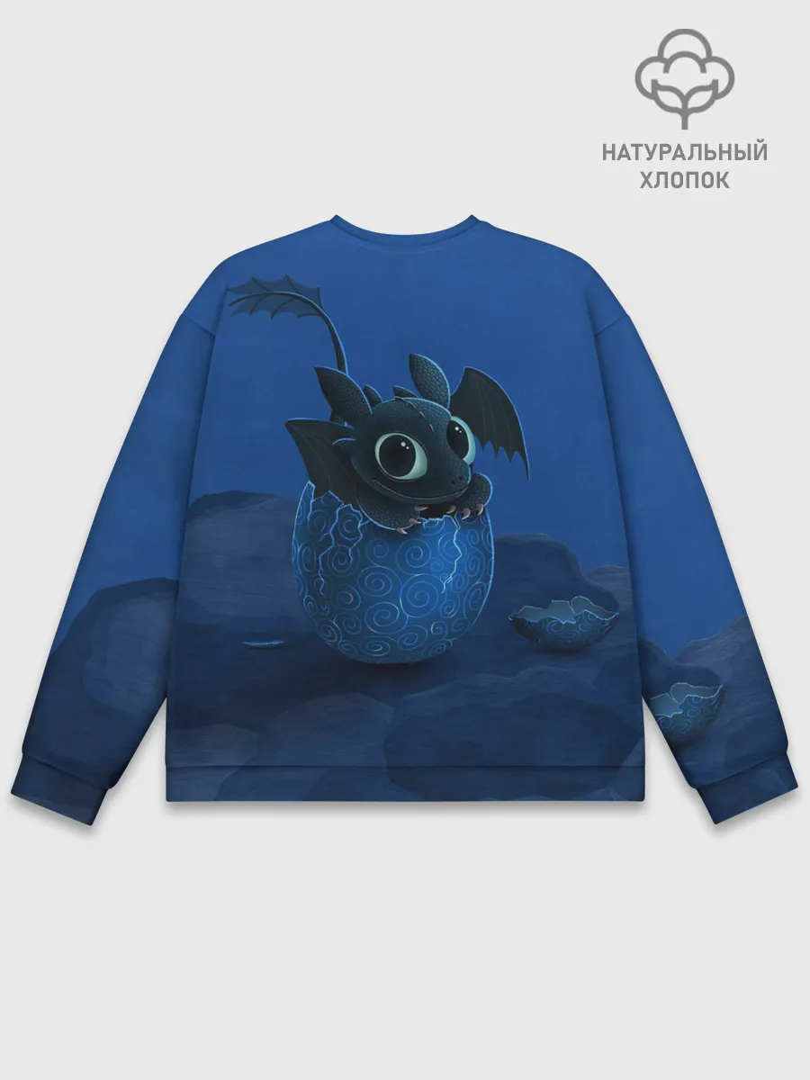 Мужской свитшот базовый / Малыш Беззубик