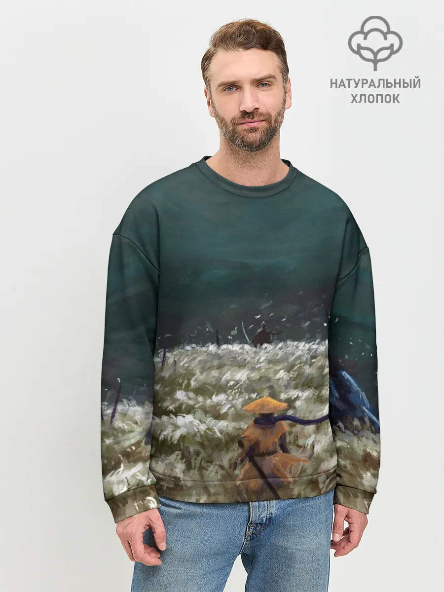 Мужской свитшот базовый / Sekiro: Shadows Die Twice