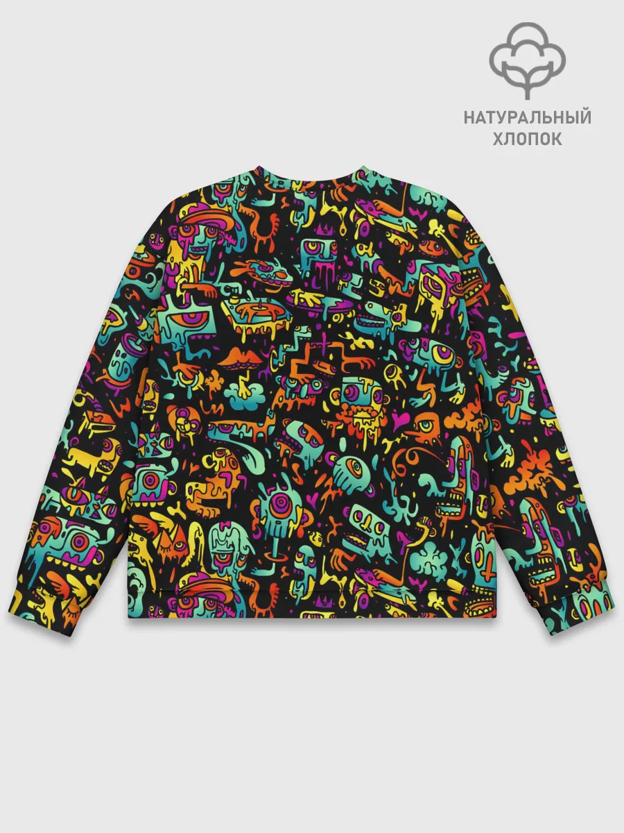 Мужской свитшот базовый / Кислотный Диджей