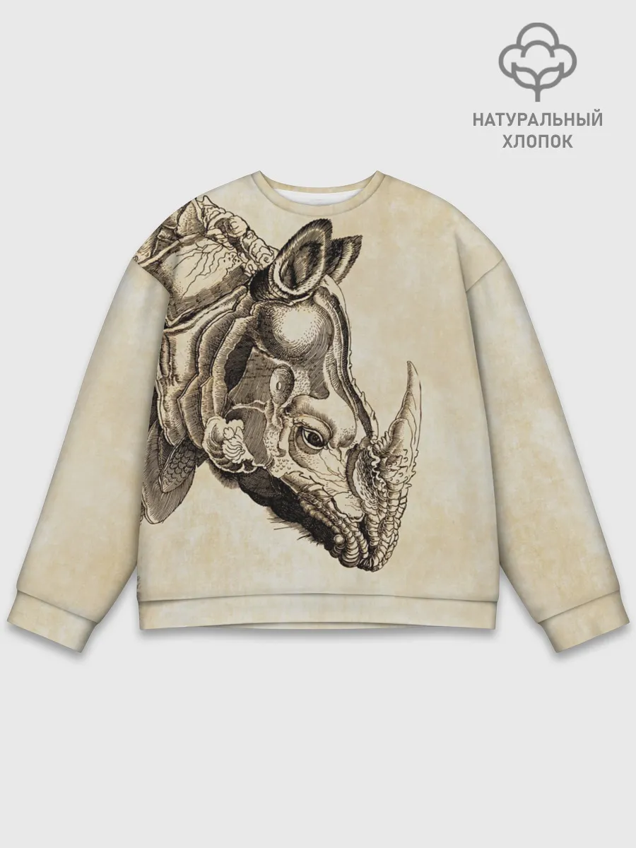 Мужской свитшот базовый / Носорог