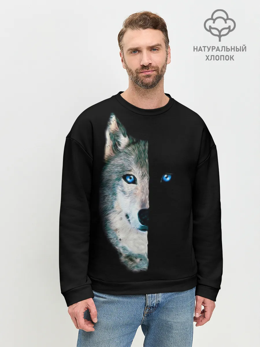 Мужской свитшот базовый / Волк