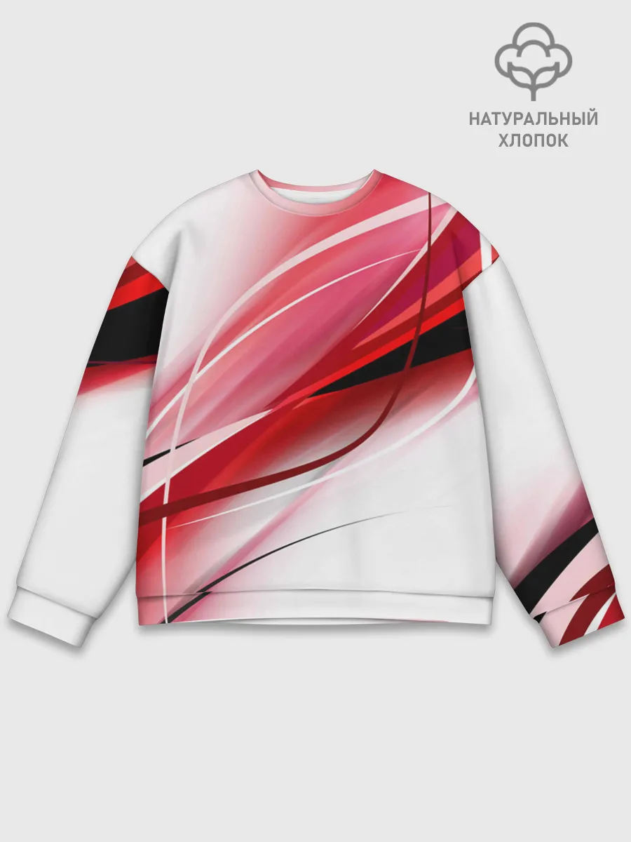 Мужской свитшот базовый / Красная линия