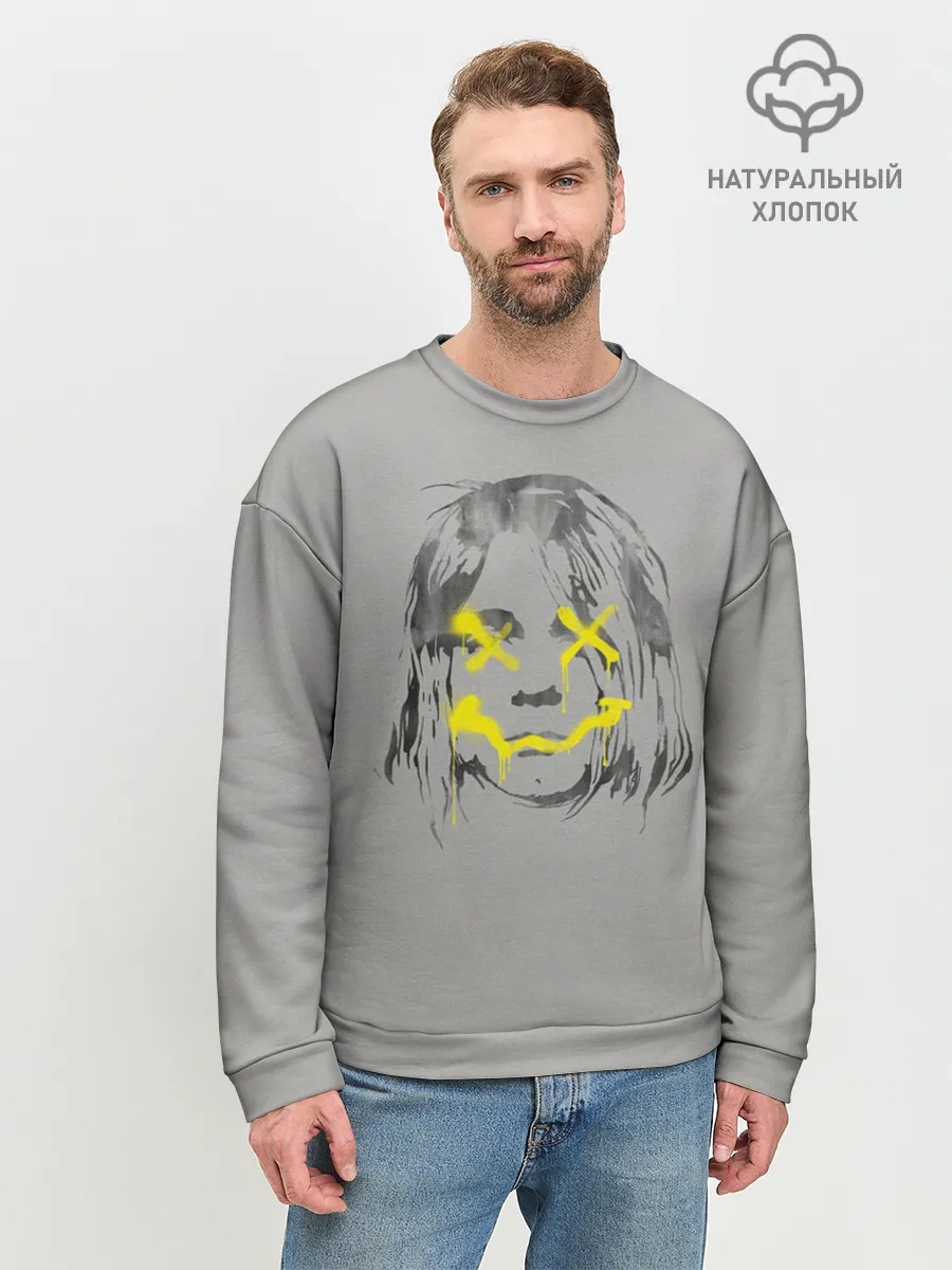 Мужской свитшот базовый / Курт Кобейн