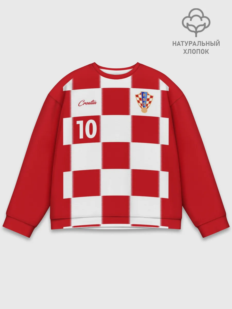 Мужской свитшот базовый / Лука Модрич, Сборная Хорватии