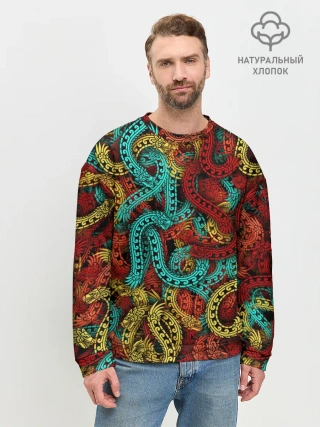 Мужской свитшот базовый / Кетцалькоатли