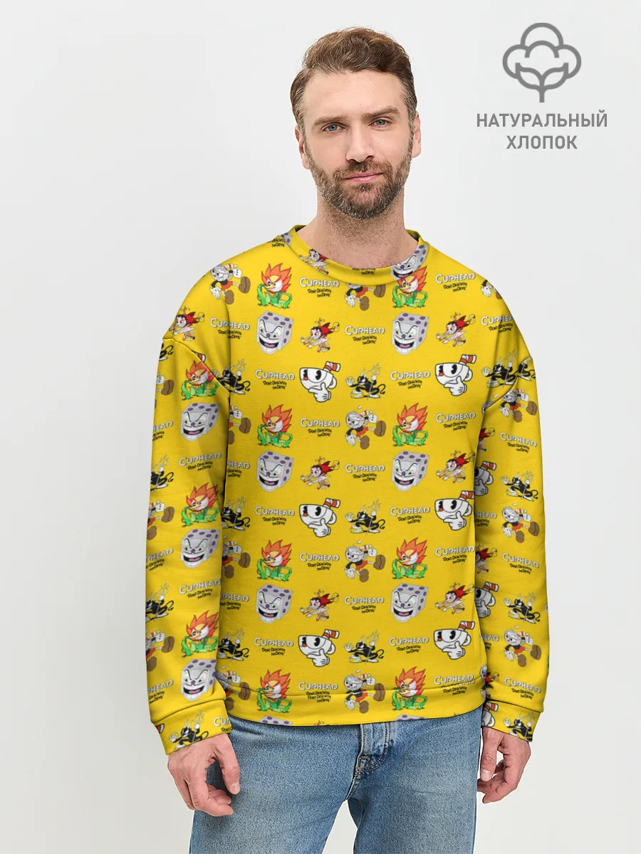 Мужской свитшот базовый / Cuphead