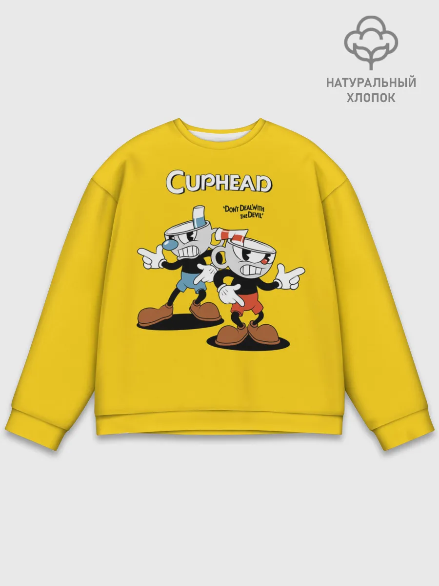 Мужской свитшот базовый / Cuphead