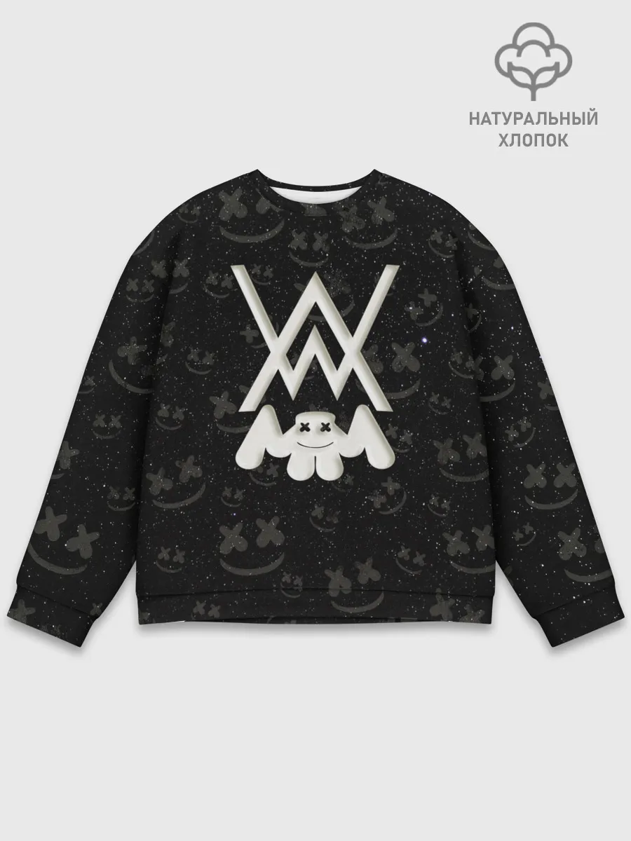 Мужской свитшот базовый / Alan Walker & Marshmello