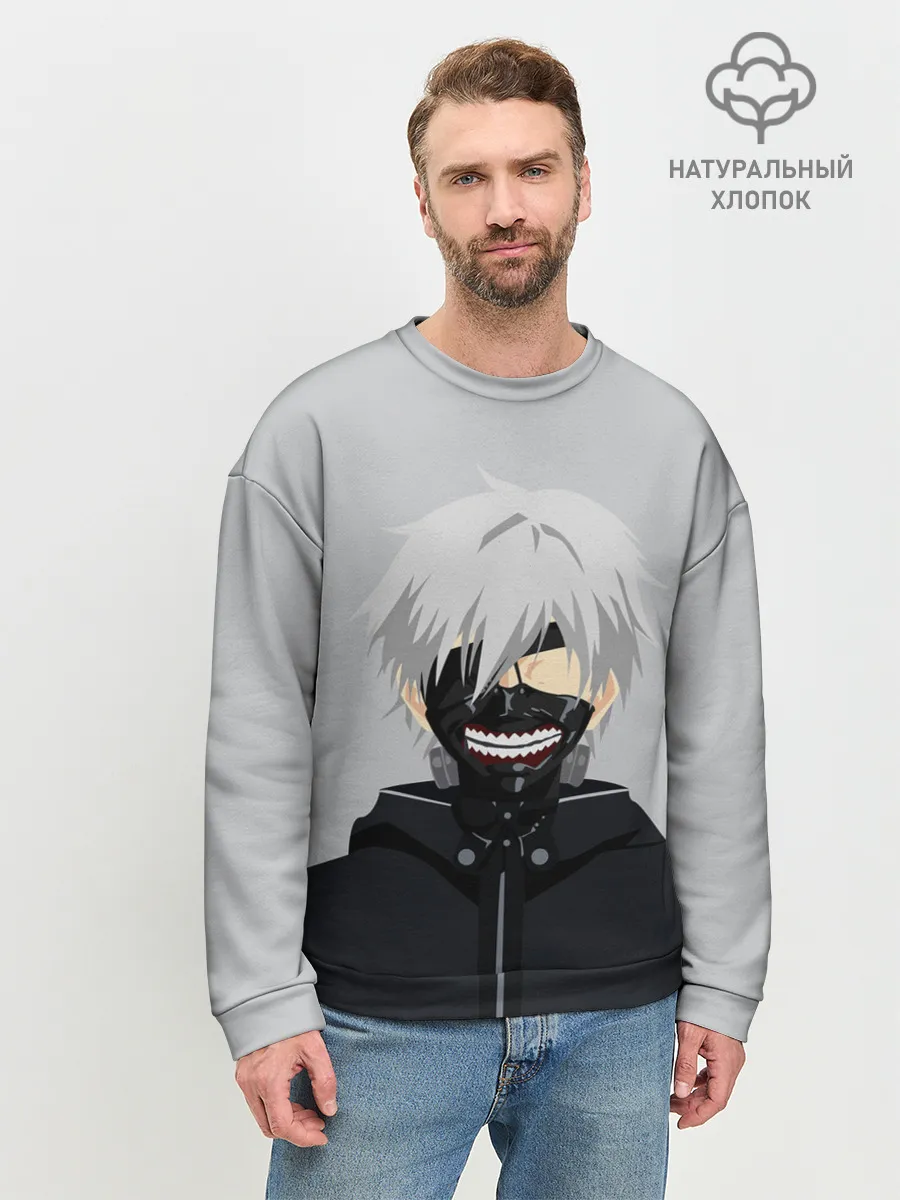 Мужской свитшот базовый / Kaneki Ken в маске