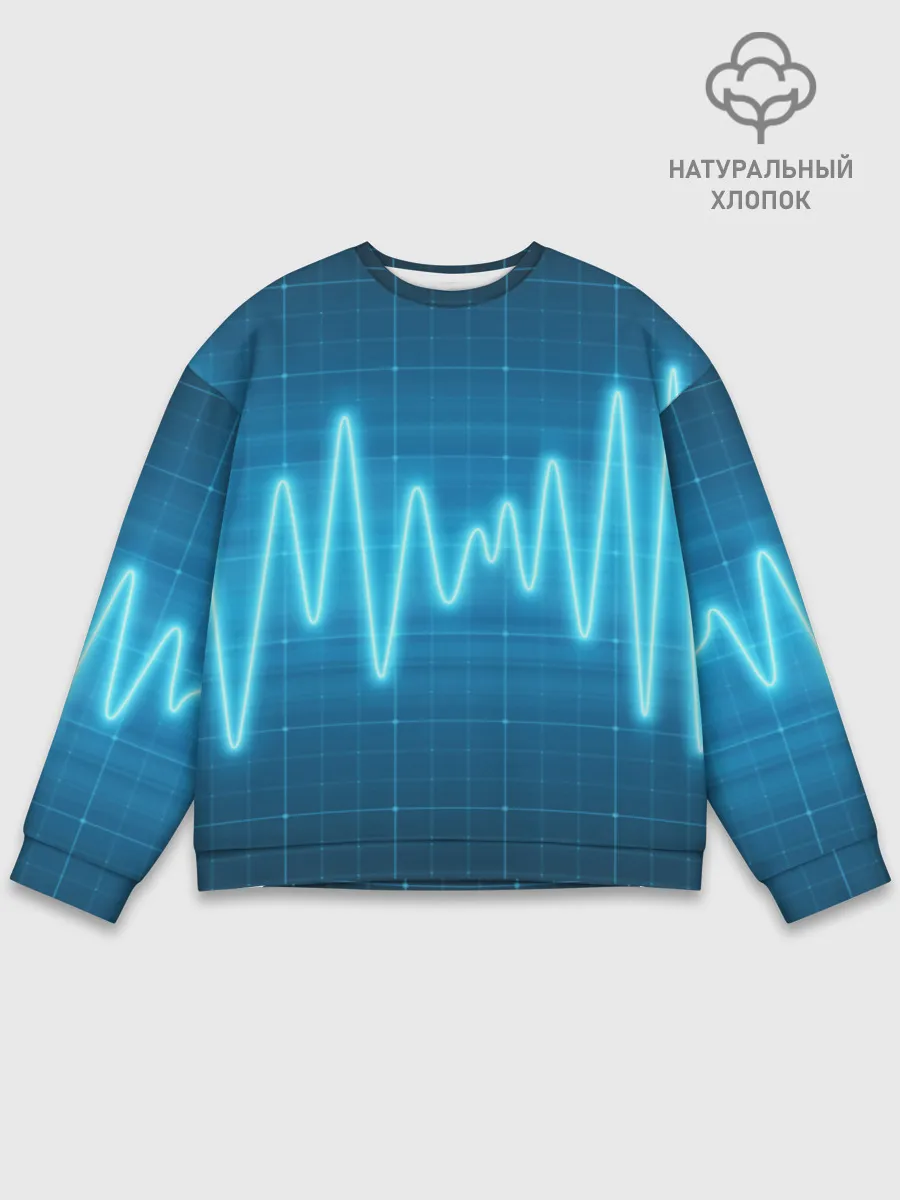 Мужской свитшот базовый / music line