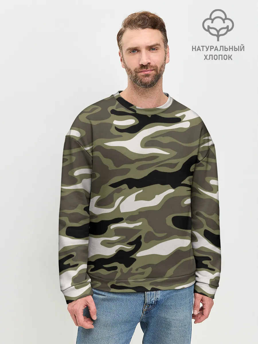 Мужской свитшот базовый / Камуфляж