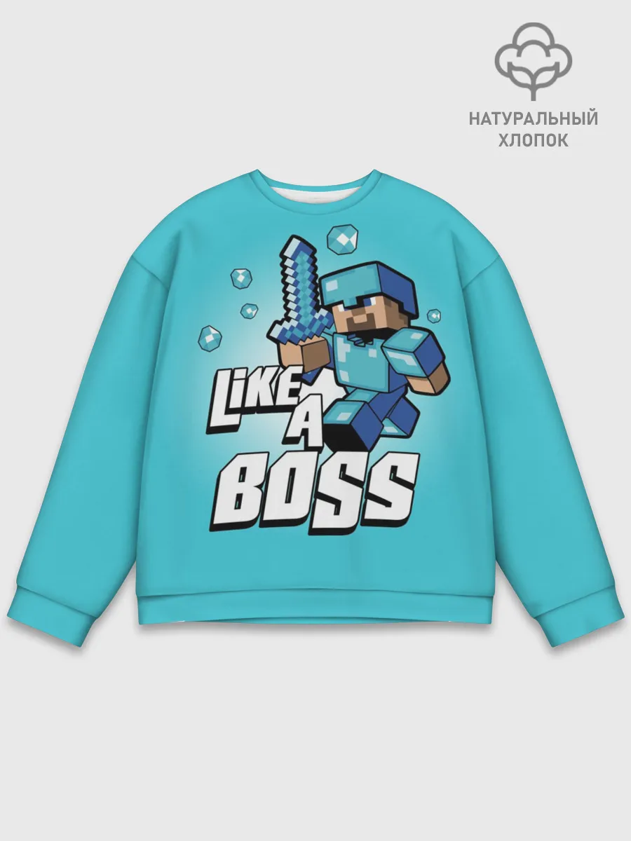 Мужской свитшот базовый / Майнкрафт