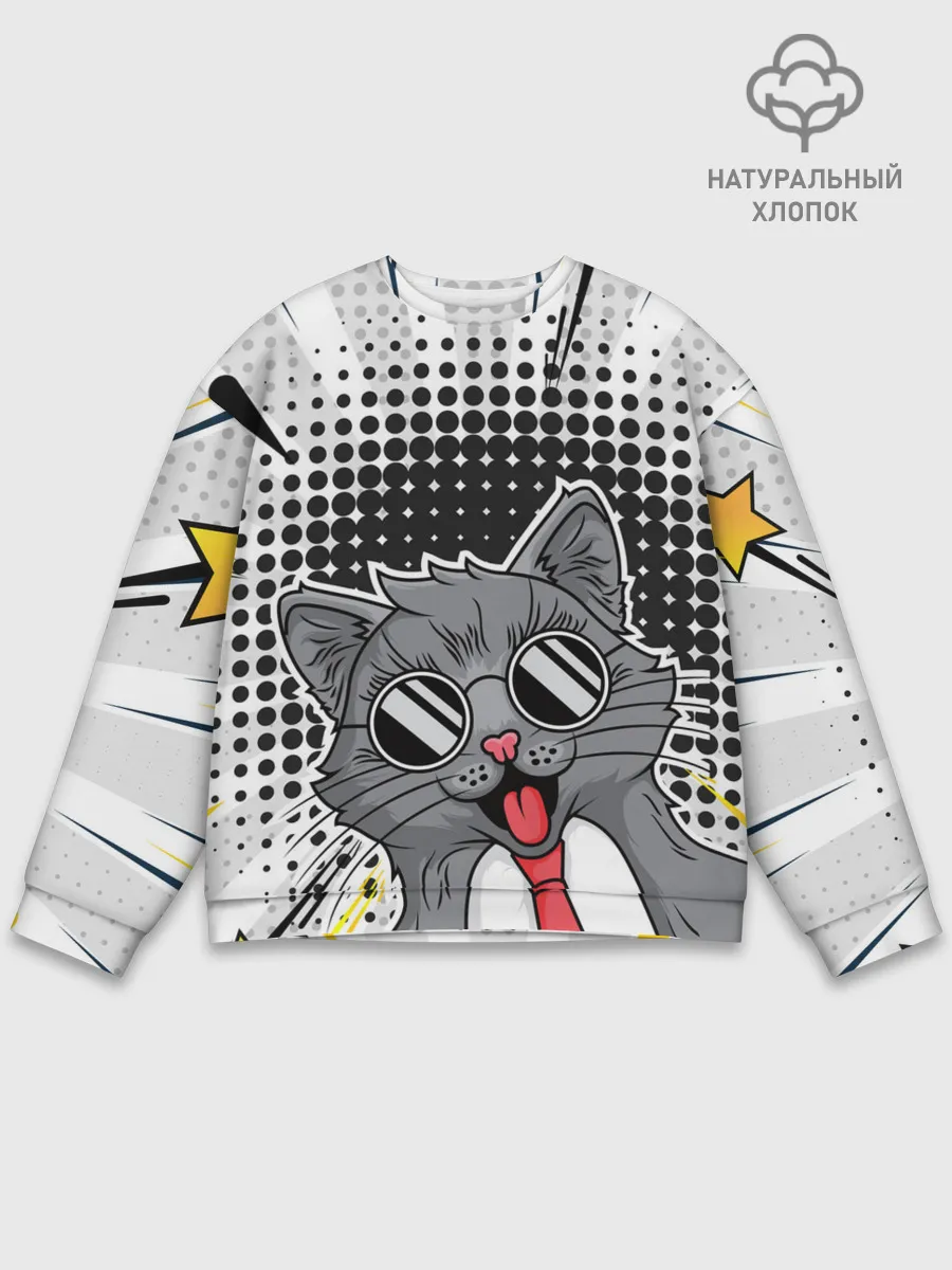 Мужской свитшот базовый / Кот