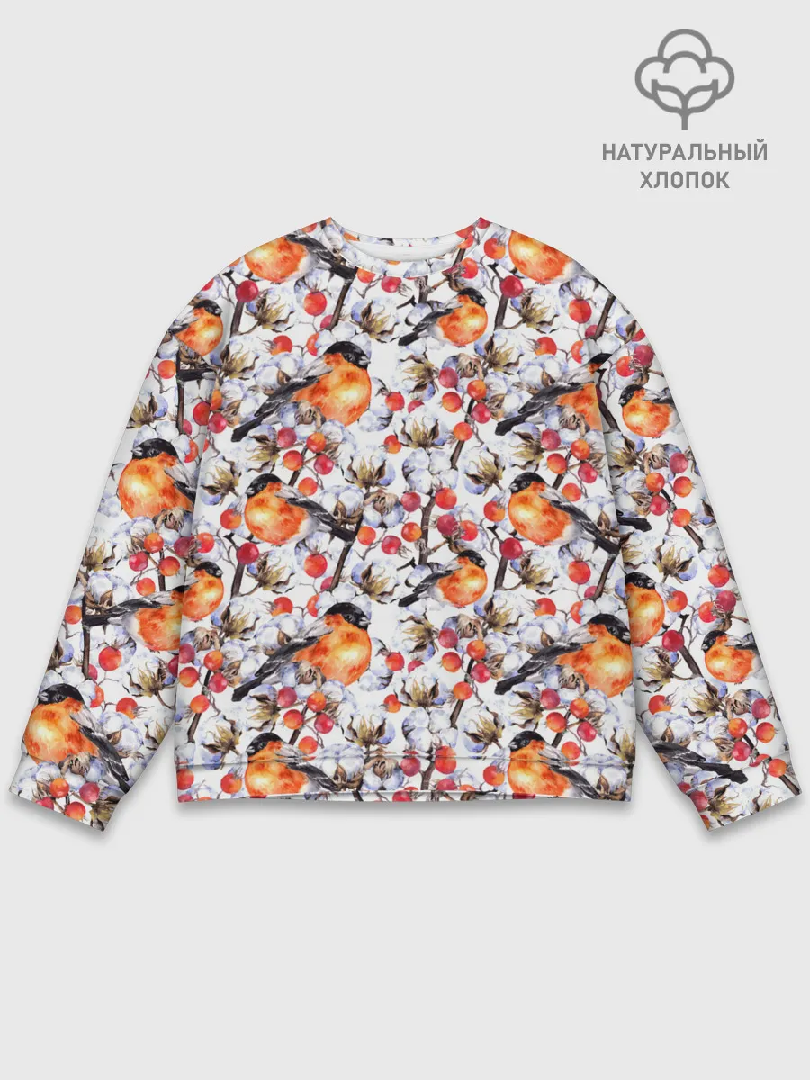 Мужской свитшот базовый / Снегири