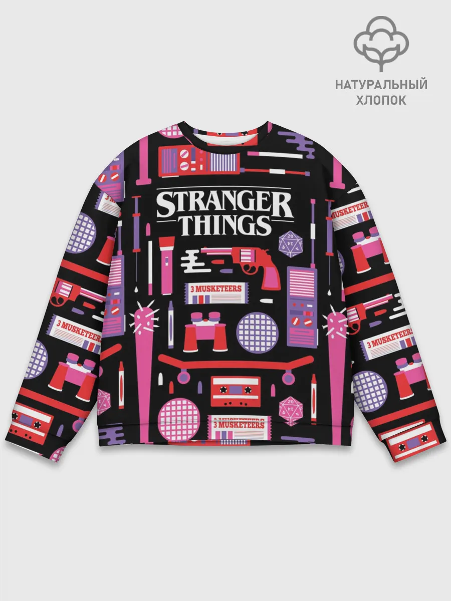 Мужской свитшот базовый / STRANGER THINGS STARTER PACK