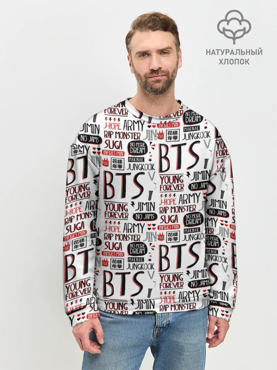 Мужской свитшот базовый / BTS Collage