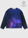 Мужской свитшот базовый / Неоновый космос