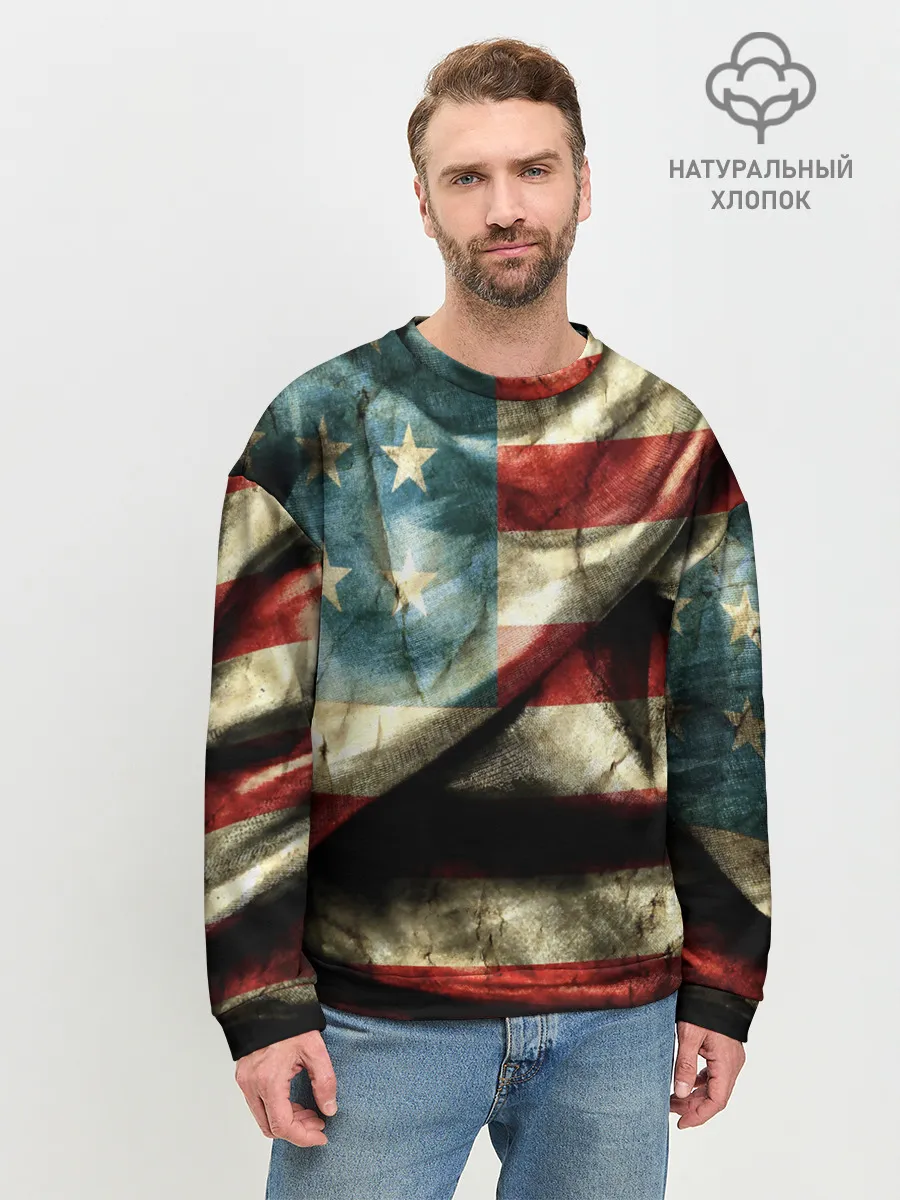 Мужской свитшот базовый / USA 3D