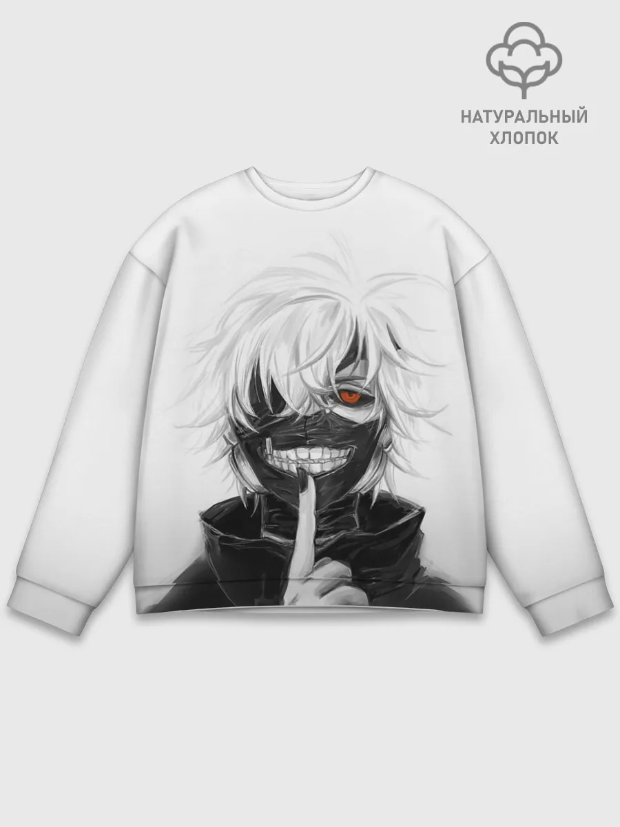 Мужской свитшот базовый / Kaneki Ken в анфас