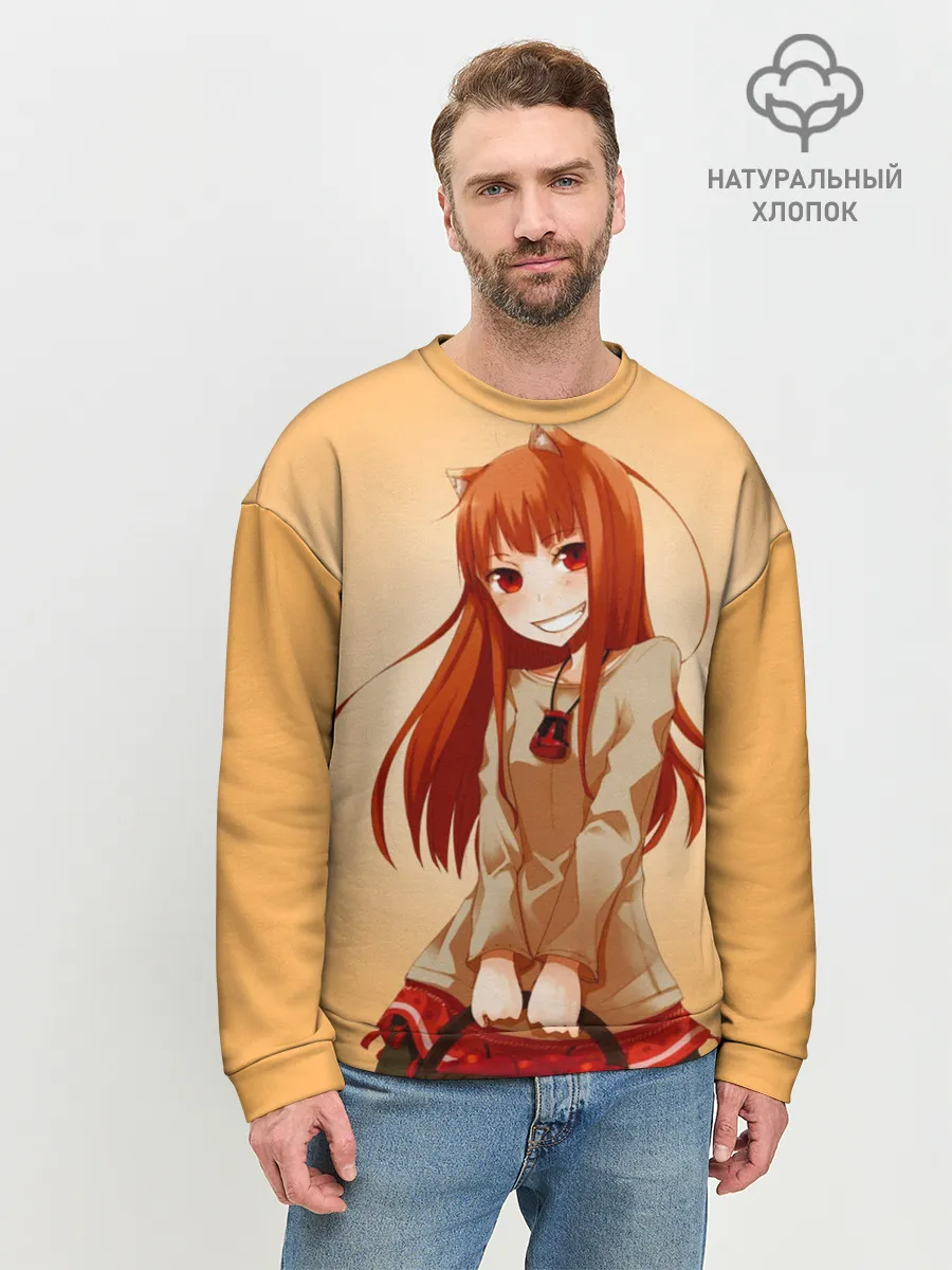 Мужской свитшот базовый / Волчица и пряности