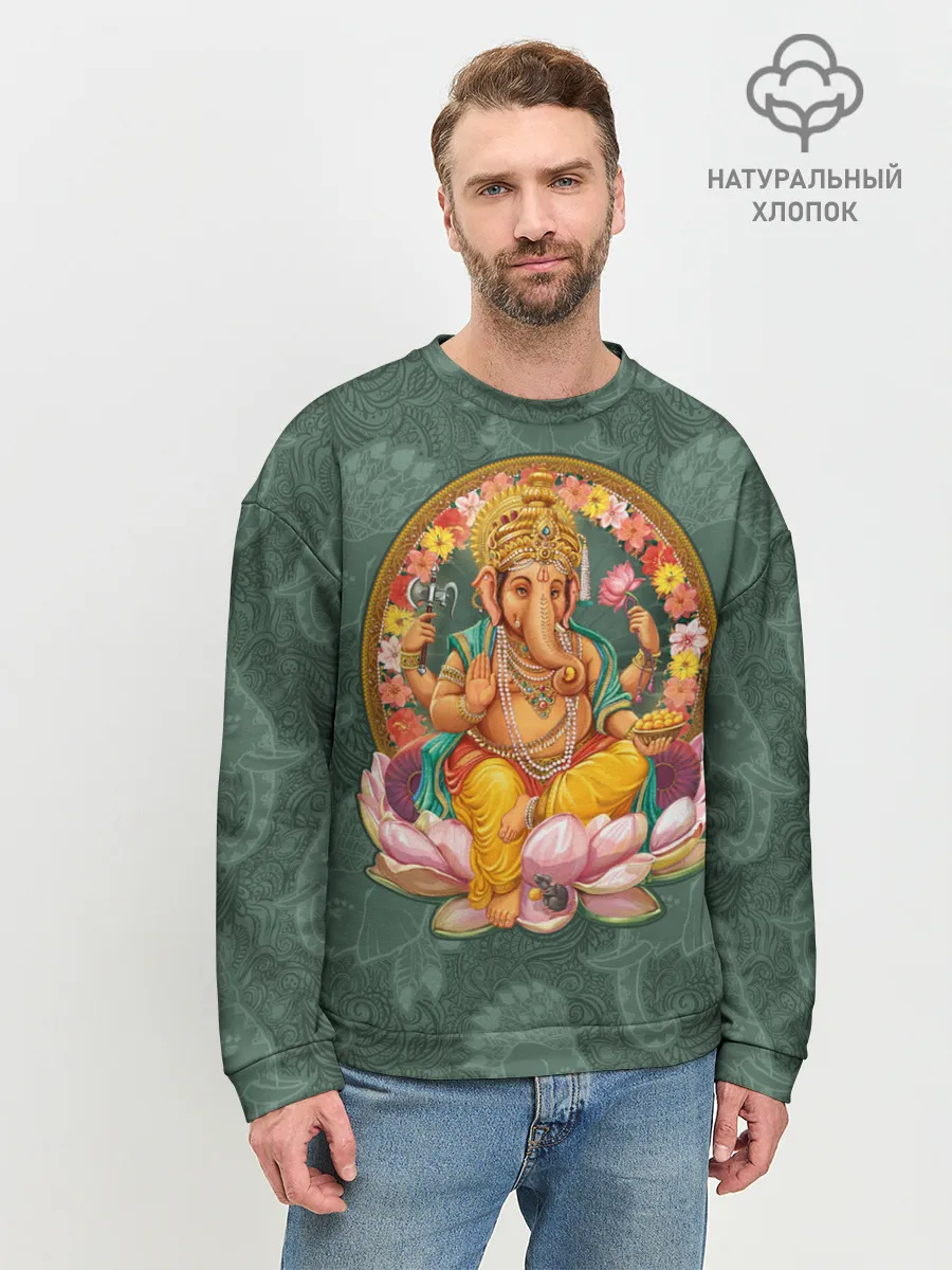 Мужской свитшот базовый / Ганеша