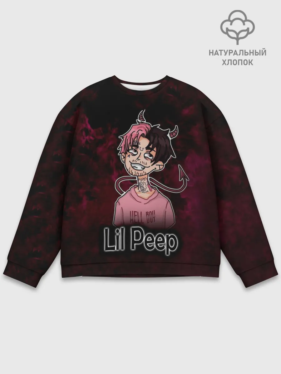 Мужской свитшот базовый / Lil Peep
