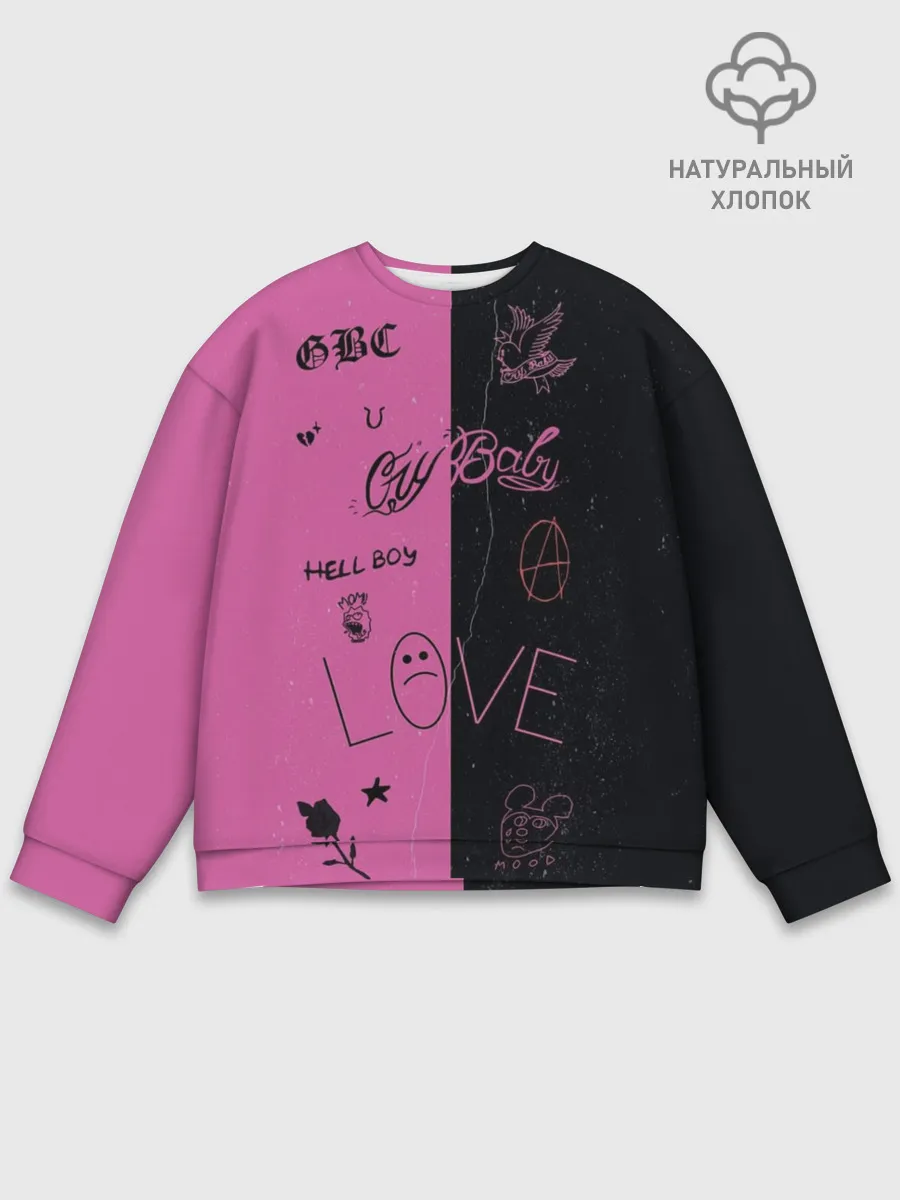 Мужской свитшот базовый / Lil Peep