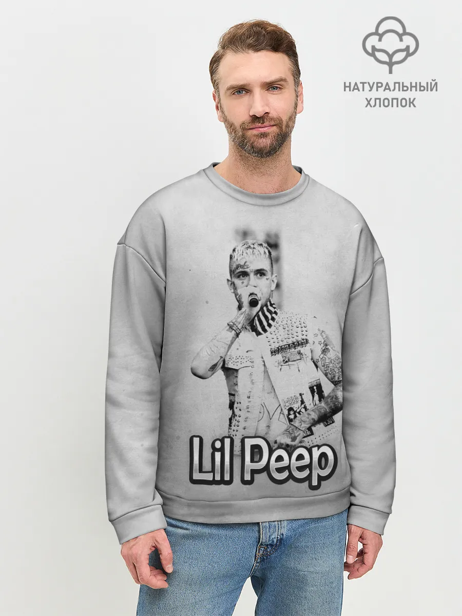 Мужской свитшот базовый / Lil Peep