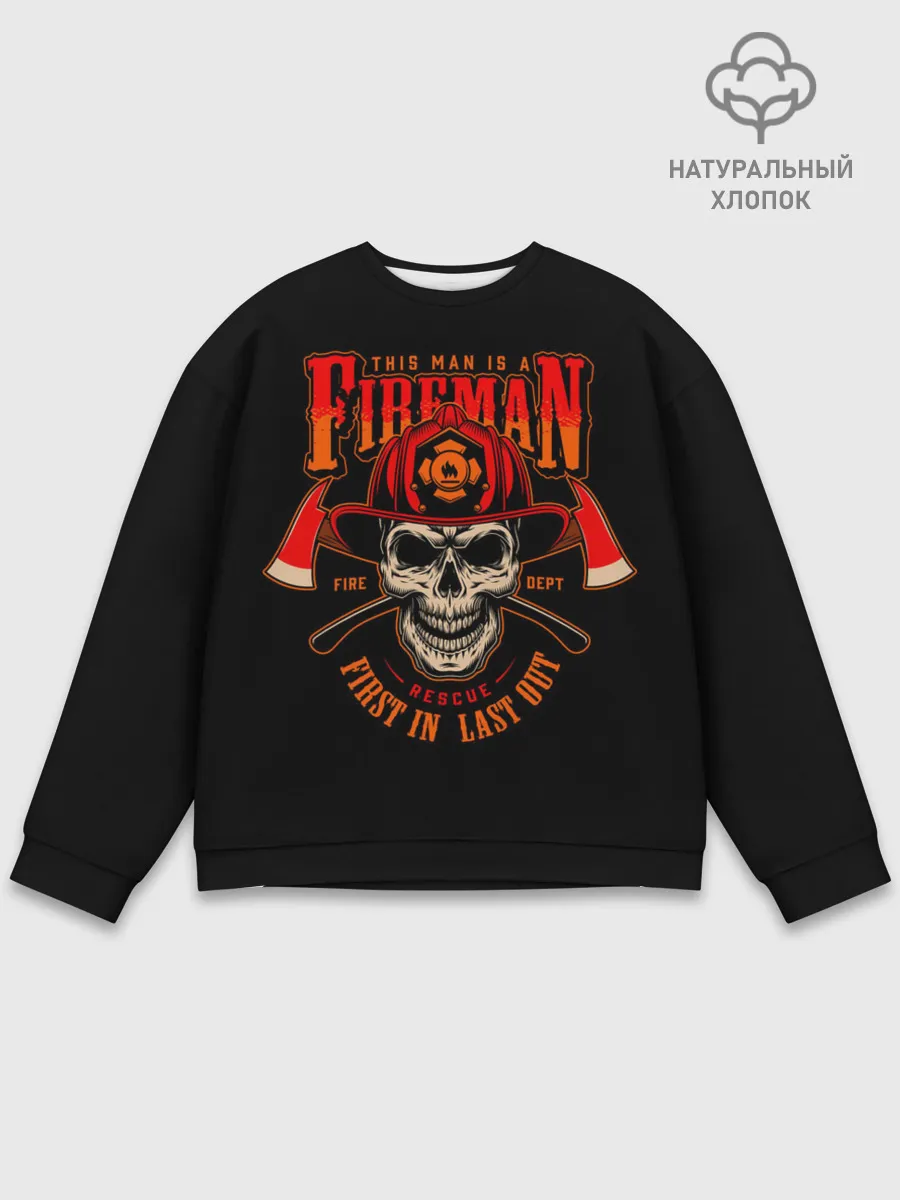Мужской свитшот базовый / Пожарный
