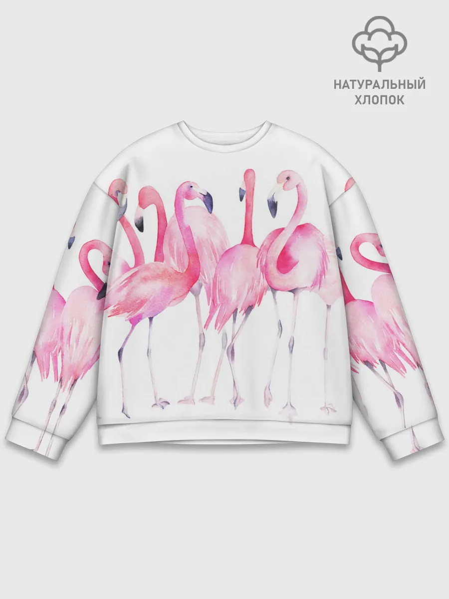 Мужской свитшот базовый / Фламинго