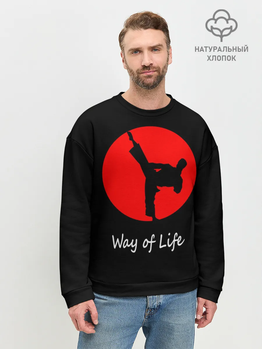 Мужской свитшот базовый / Каратэ