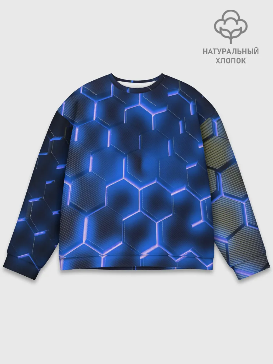 Мужской свитшот базовый / НЕОНОВАЯ БРОНЯ